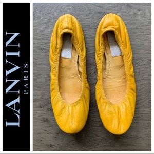 LANVIN Paris classic leather ballet flats